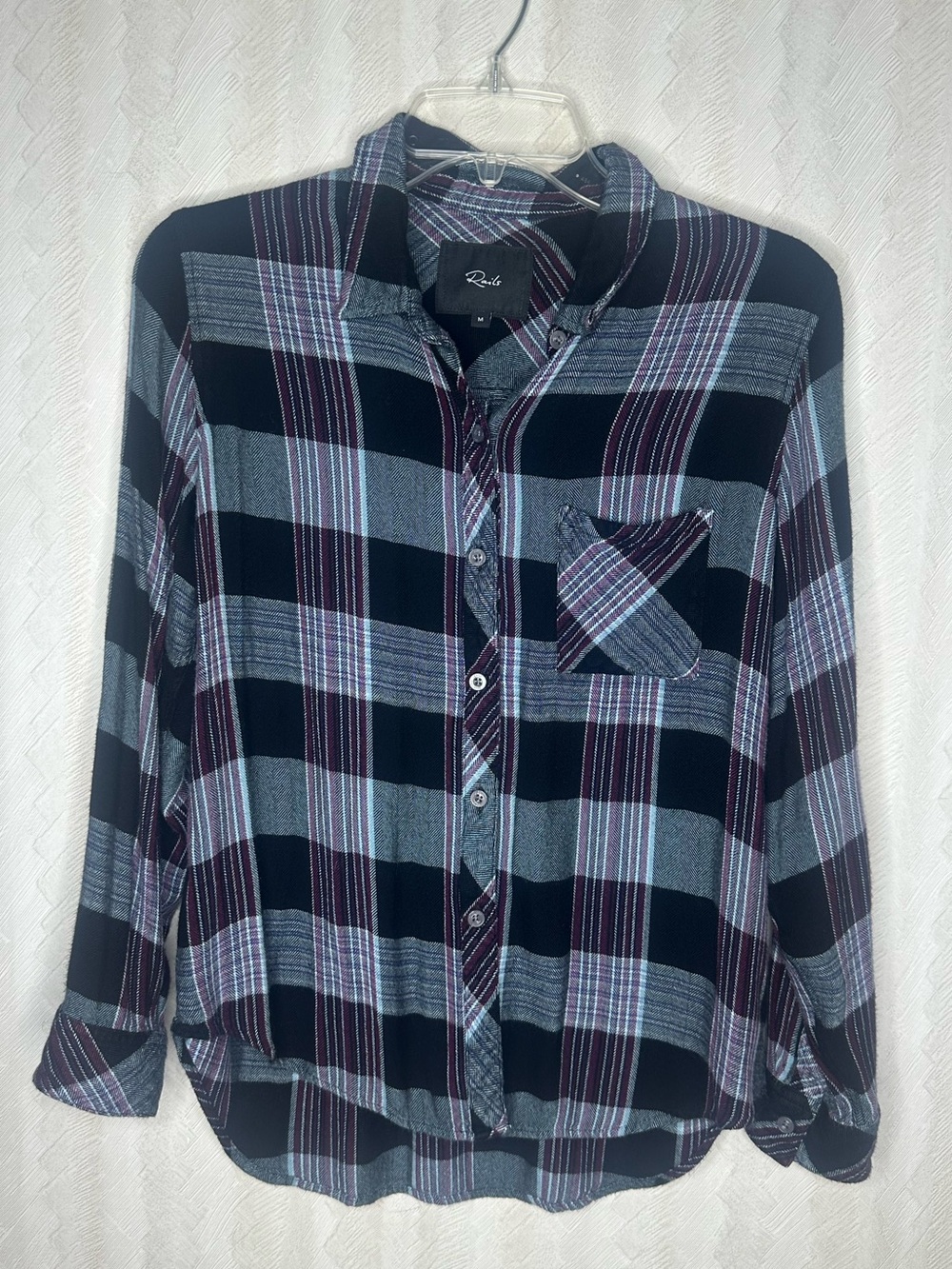 🔥 RAILS Straight checked shirt - Multicolored – HUNTER medium - Picture 5 of 7